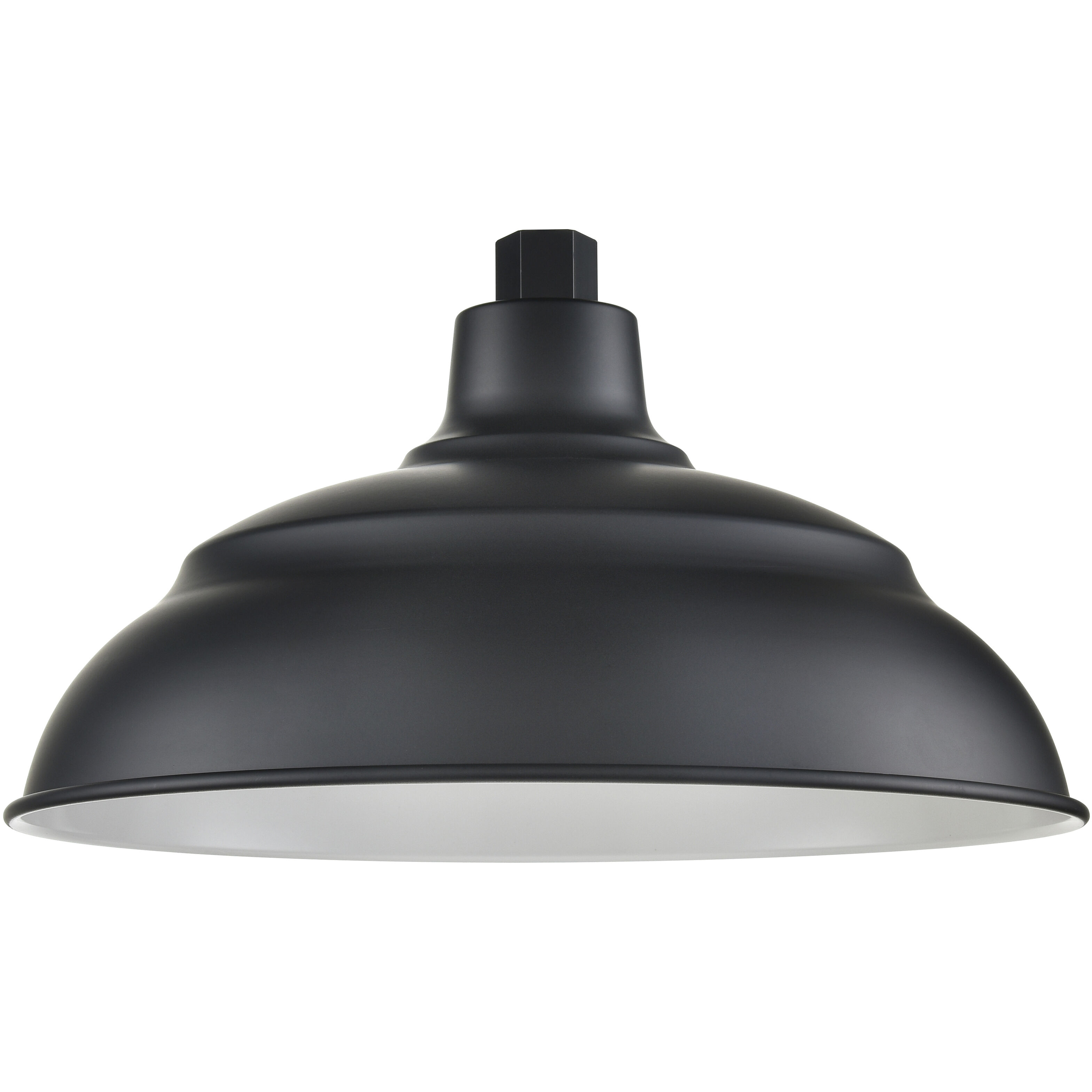 R Series Satin Black 14 inch Aluminum Warehouse Shade